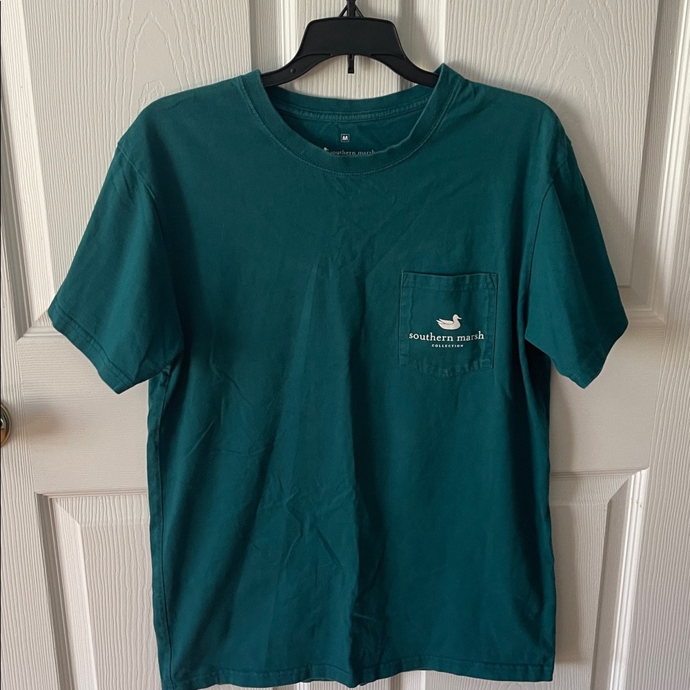 Southern Marsh Deep Teal Pocket Tee